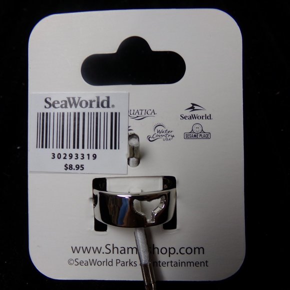 SeaWorld Whale Tail Band or ring size 7-8-9 - Picture 7 of 16